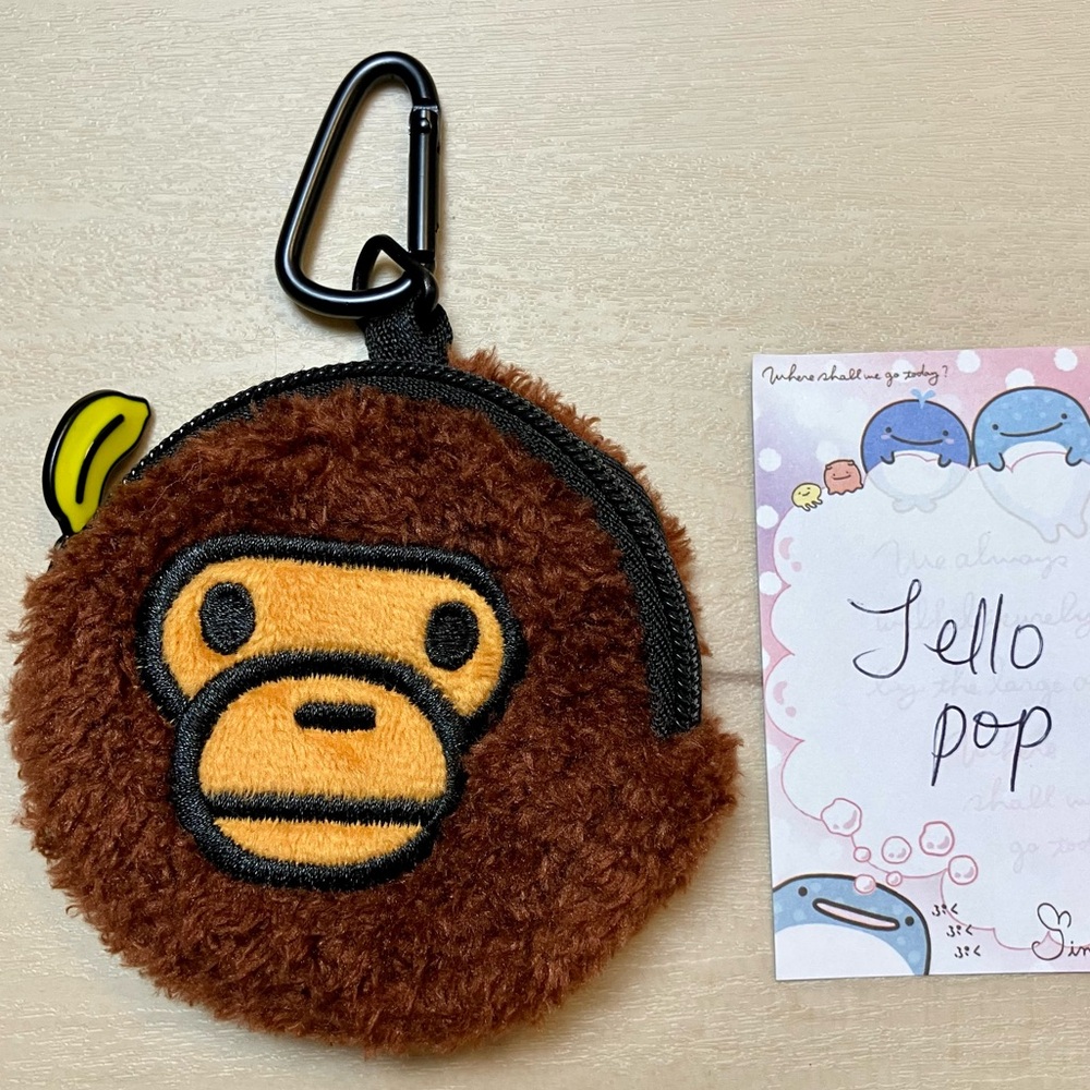 🍌 A bathing ape bape baby Milo coin purse pouch keychain